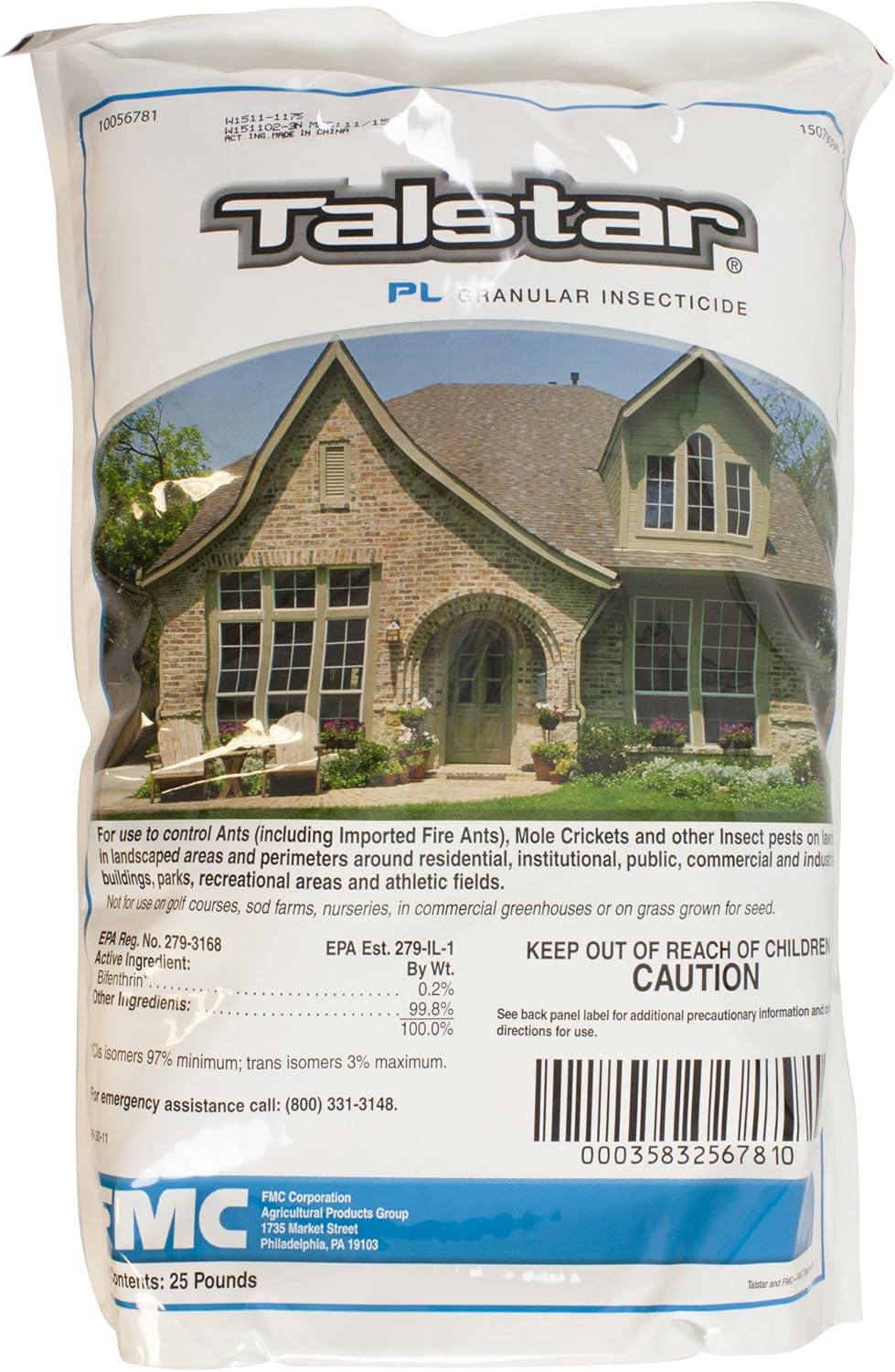 Talstar PL Granular Insecticide 25 lb bag, bifenthrin 0.2 percent